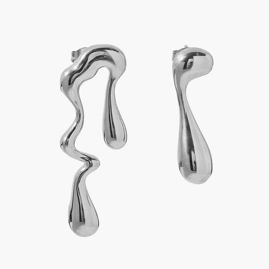 Asymmetrical Water Drop Earrings