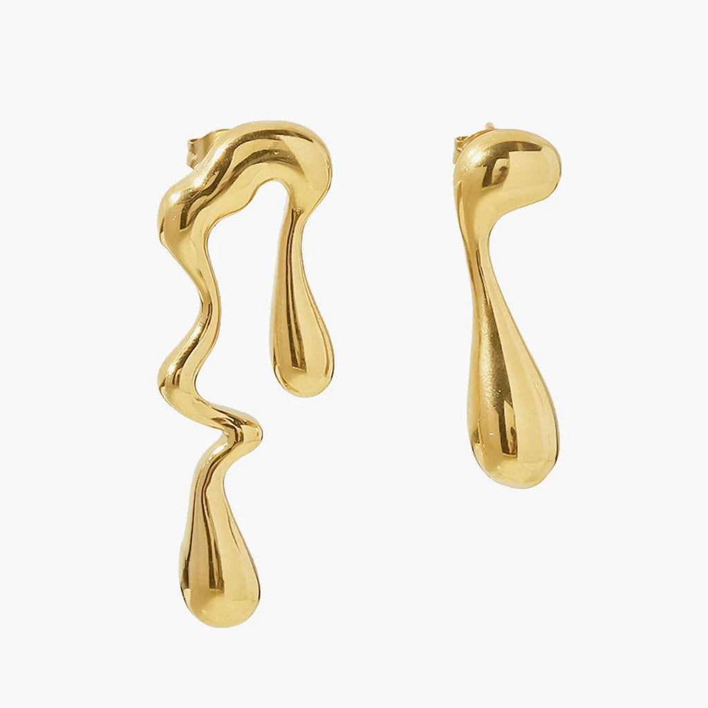 Asymmetrical Water Drop Earrings