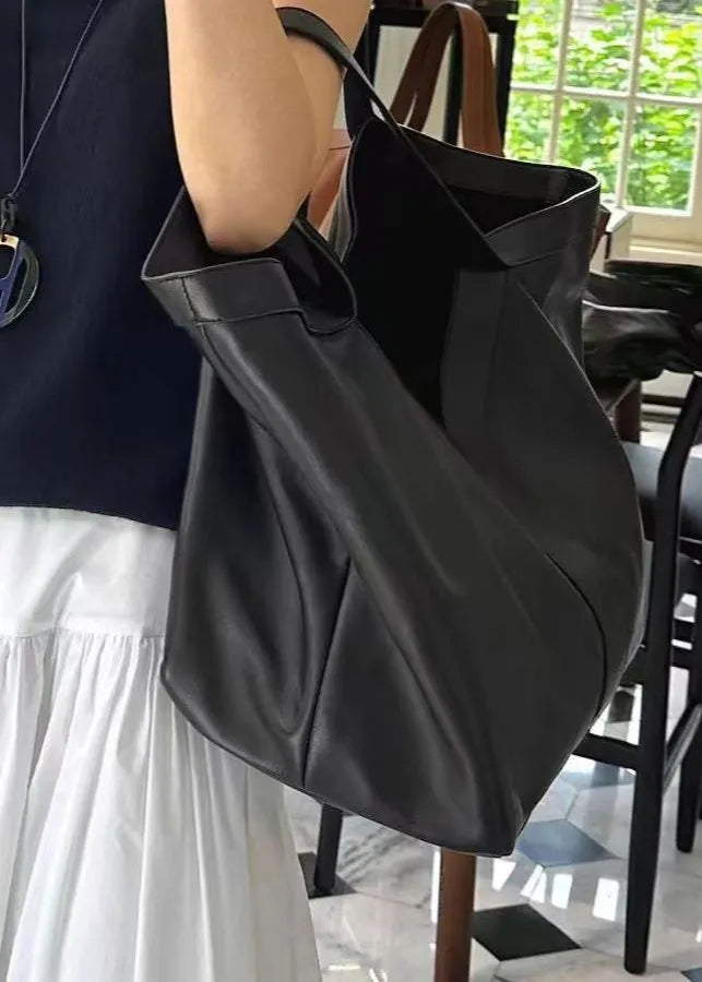 València Oversized Leather Tote