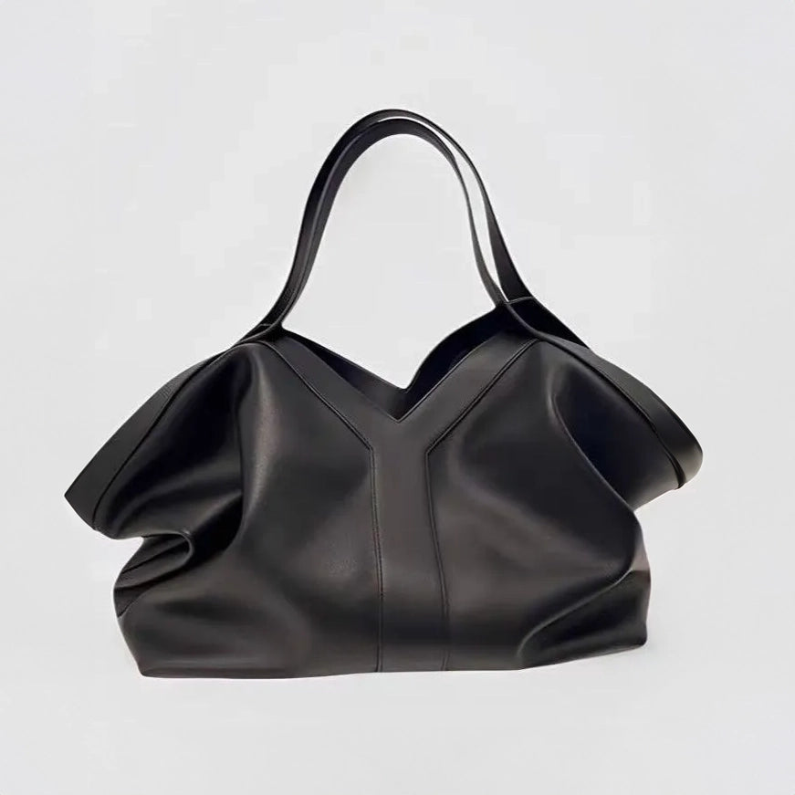 València Oversized Leather Tote