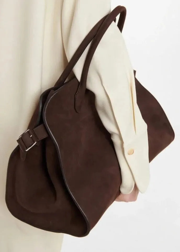 Suède Buckle Oversized Tote