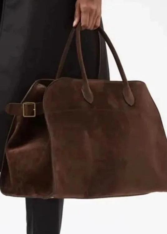 Suède Buckle Oversized Tote