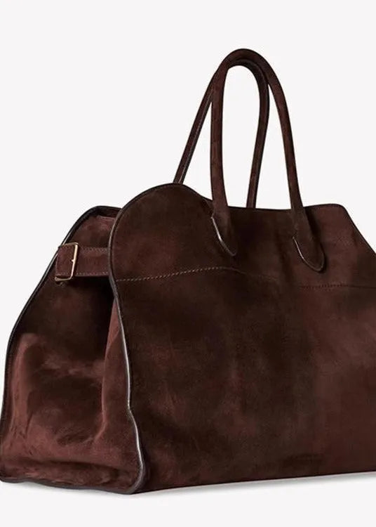Suède Buckle Oversized Tote