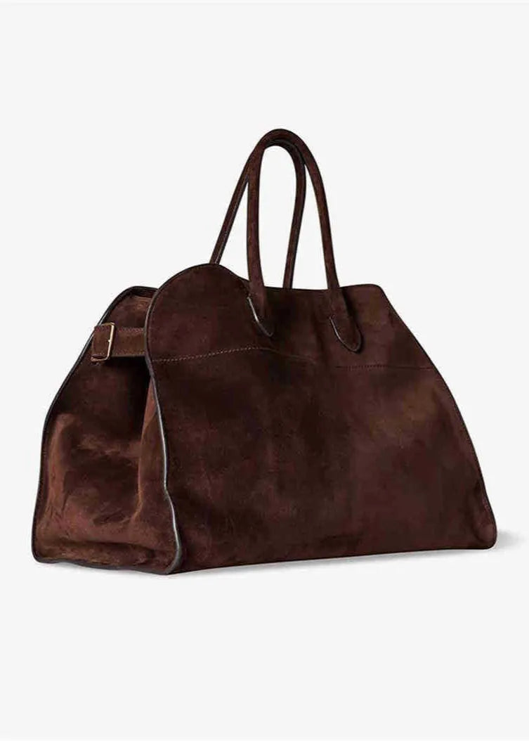 Suède Buckle Oversized Tote