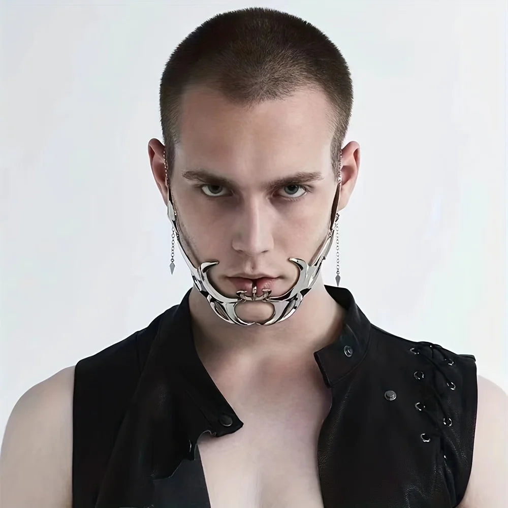 Futuristic Mask MEDINÉ Metal Facewear™